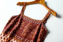 Load image into Gallery viewer, Floral Print ,Bohemian Beach Playsuit , Strapless Boho Bodysuit
