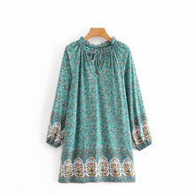 Load image into Gallery viewer, Mini Dress, Boho Sundress,Floral print