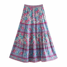 Load image into Gallery viewer, Floral Print ,Bohemian Skirt,Boho Maxi Skirt
