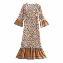 Load image into Gallery viewer, Maxi Dress, Boho Sundress,Floral Print