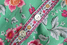 Load image into Gallery viewer, Floral Print,Ruffles Sleeve Maxi Dress,Boho Dress