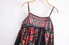 Load image into Gallery viewer, Peacock floral print, Bohemian dresses,Boho midi sundress