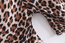 Load image into Gallery viewer, Leopard Print,Boho Short Robe Kimono,Bikini Cover-up