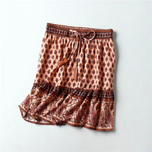 Load image into Gallery viewer, Boho Skirt, Mini Skirt, Wild Flower