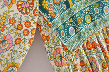 Load image into Gallery viewer, Elaphant Floral,Bohemian Maxi Dress,Boho Dress