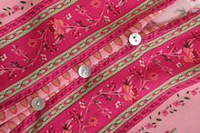 Load image into Gallery viewer, Boho Blouse, Vintage Blouse,Floral Print