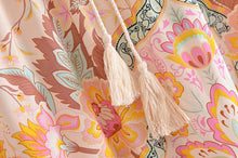 Load image into Gallery viewer, Peacock Floral Print,Bohemian Maxi Skirts,Boho Skirts