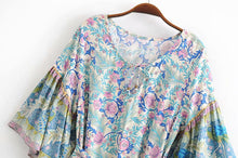 Load image into Gallery viewer, Mini Dress, Boho Sundress,Floral Print