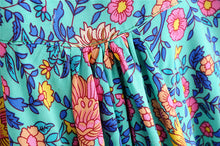 Load image into Gallery viewer, Wrap Mini Dress, Boho Sundress,Floral Print