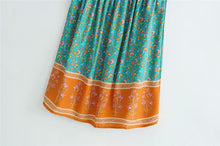 Load image into Gallery viewer, Strap Mini Dress, Boho Dress,Floral Print