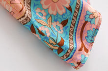 Load image into Gallery viewer, Maxi Dress, Boho Dress,Peacock Floral Print