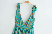 Load image into Gallery viewer, Strap Mini Dress, Boho Dress,Floral Print