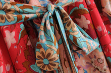 Load image into Gallery viewer, Maxi Dress, Boho Dress,Peacock Floral Print