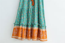 Load image into Gallery viewer, Bohemian Maxi Dress, Boho Dress,Multi Floral Print