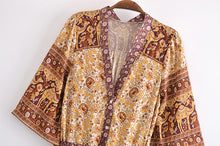 Load image into Gallery viewer, Floral Print , Bohemian Sundress,Boho Maxi Dress