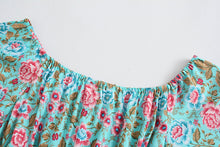 Load image into Gallery viewer, Floral Print, Off Shoulder Maxi Dress,Boho Dress