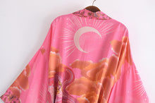 Load image into Gallery viewer, Star And Moon  ,Bohemian  kimono, Boho Cover-ups