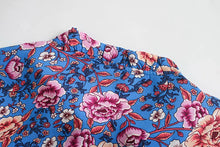 Load image into Gallery viewer, Boho Blouse, Vintage shirts,Floral print