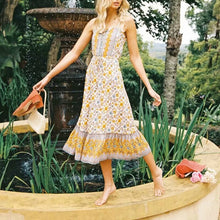 Load image into Gallery viewer, Boho Dress,Strap Sundress,Beach Midi Dress