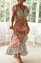 Load image into Gallery viewer, Maxi Dress, Boho Sundress,Floral print
