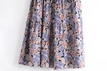 Load image into Gallery viewer, Floral print  ruffles, midi dress, Boho dress