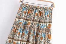 Load image into Gallery viewer, Boho Mini Skirt ,Bohemian Rayon Cotton Skirts
