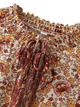 Load image into Gallery viewer, Pink floral print, Bohemian midi dress ,Boho sundress