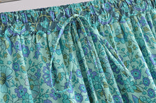 Load image into Gallery viewer, Camel Floral Print,Bohemian skirt ,Boho Maxi Skirt