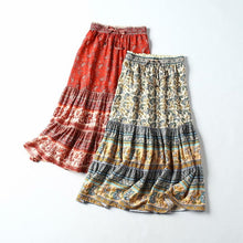 Load image into Gallery viewer, Boho Skirt, Maxi Skirt, Wild Flower