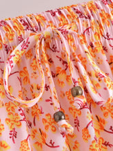 Load image into Gallery viewer, Pink Floral Print,Bohemian Long Skirt,Boho Maxi Skirt
