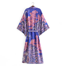 Load image into Gallery viewer, Star and Moon,Bohemian kimono,Boho Cover-ups
