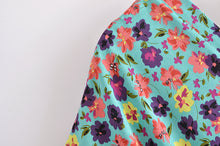 Load image into Gallery viewer, Green Floral Print,Bohemian Maxi Dress,Boho Dress