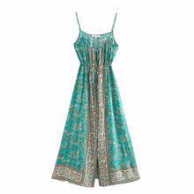 Load image into Gallery viewer, Floral Print,Bohemian Dresses,Boho Maxi Dress