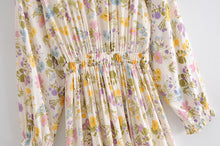 Load image into Gallery viewer, Lace-up Tassel, Boho Maxi Dress, Vintage Sundress