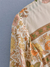 Load image into Gallery viewer, Floral printed, Boho shirts,bohemian blouse