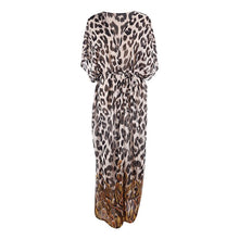 Load image into Gallery viewer, Leopard Print,Bohemian Maxi Dress,Boho Kimono