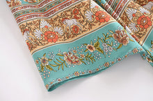 Load image into Gallery viewer, Horse Floral print , Bohemian kimono ,Boho cover-ups