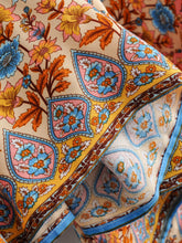 Load image into Gallery viewer, Floral print v-neck,Boho sundress,Boho mini dress