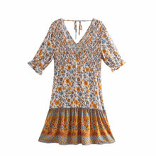 Load image into Gallery viewer, Mini Dress, Boho Sundress,Floral print