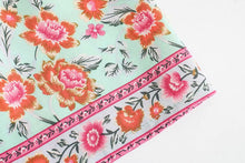 Load image into Gallery viewer, Floral peacock printed ,Boho skirt ,Vintage Maxi skirt