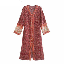 Load image into Gallery viewer, Maxi Dress, Boho Sundress,Floral print