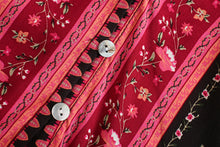 Load image into Gallery viewer, Boho Blouse, Vintage Blouse,Floral Print