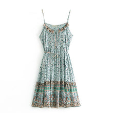 Load image into Gallery viewer, Floral print,mini dress ,Boho dress