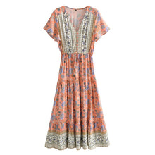 Load image into Gallery viewer, Maxi Dress, Boho Sundress,Floral print