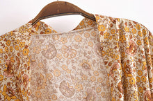 Load image into Gallery viewer, Floral print , Bohemian Robe ,Boho Kimono