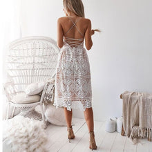 Load image into Gallery viewer, Solid ,Bohemian midi dress,Boho sundress