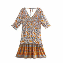 Load image into Gallery viewer, Mini Dress, Boho Sundress,Floral print