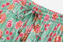 Load image into Gallery viewer, Floral peacock printed ,Boho skirt ,Vintage Maxi skirt