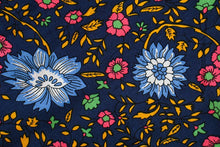 Load image into Gallery viewer, Boho Kimono, Beach Robe,Navy Floral