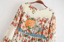 Load image into Gallery viewer, Floral Print,Bohemian Maxi Dress,Boho Dress